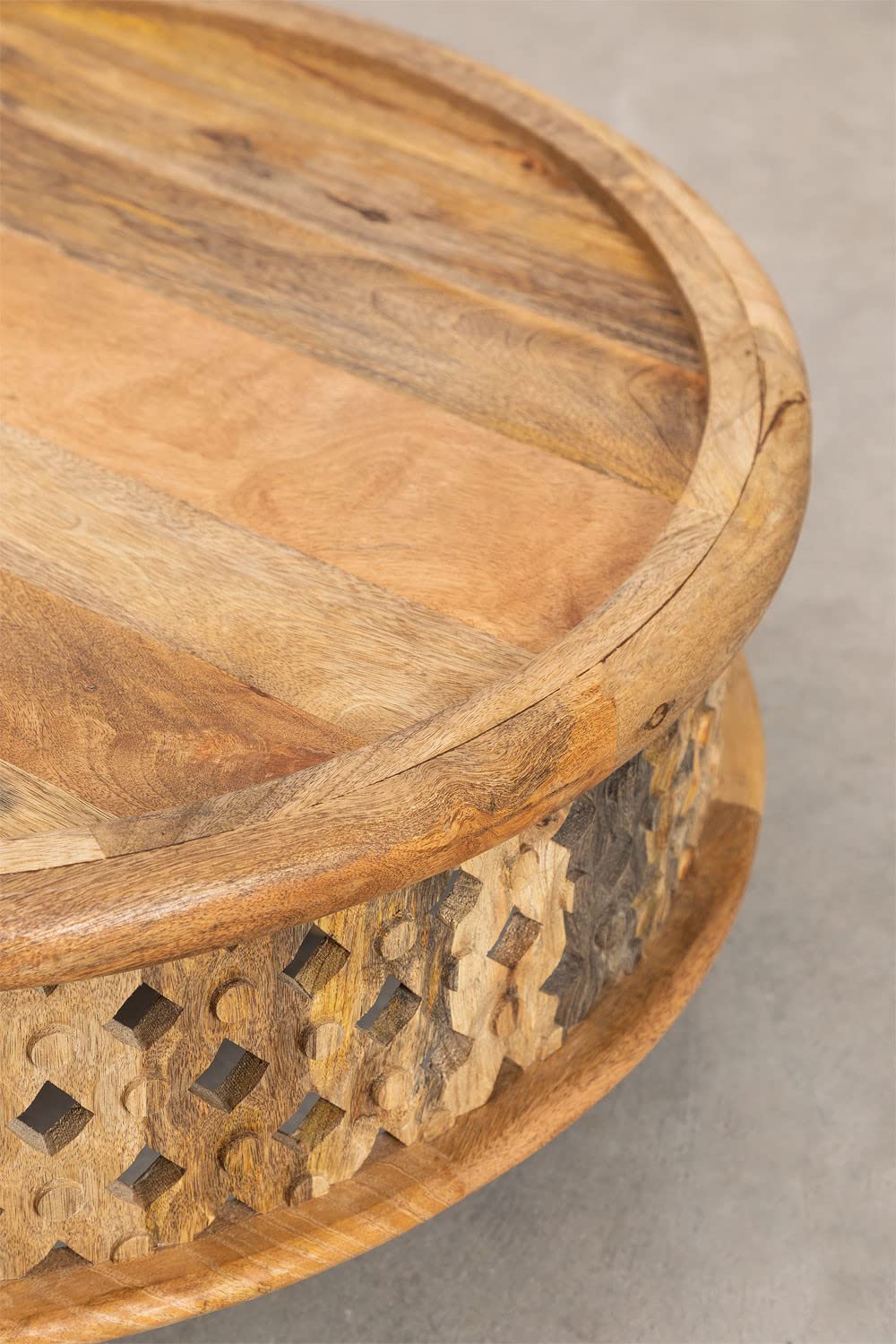 Sklum Riad Tavolino da Caffè Legno di Mango Ø80,5 cm