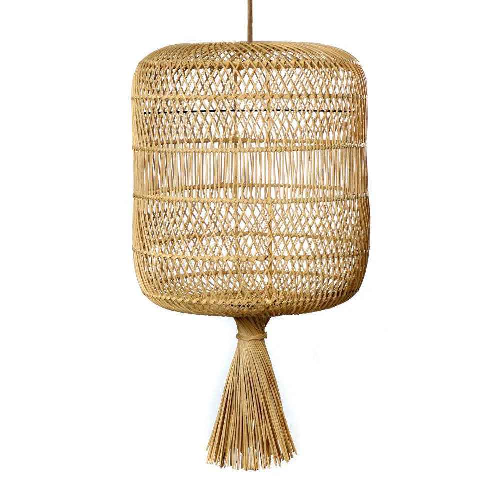 Bambua The Dumpling L lampada rattan naturale