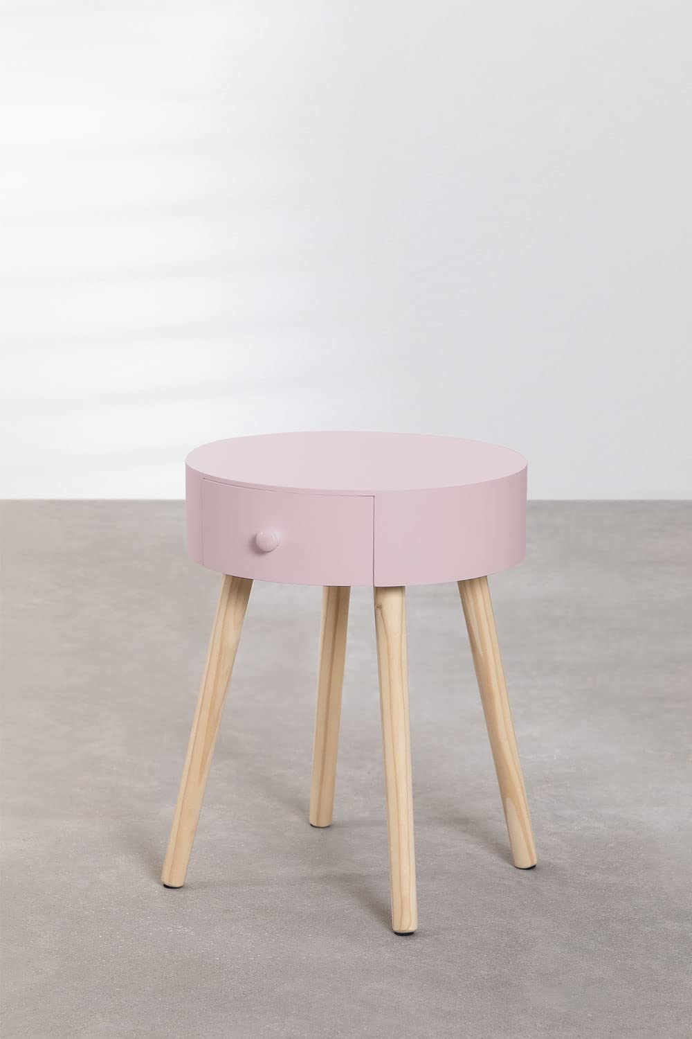 Sklum Lamba comodino legno nocciola con cassetto