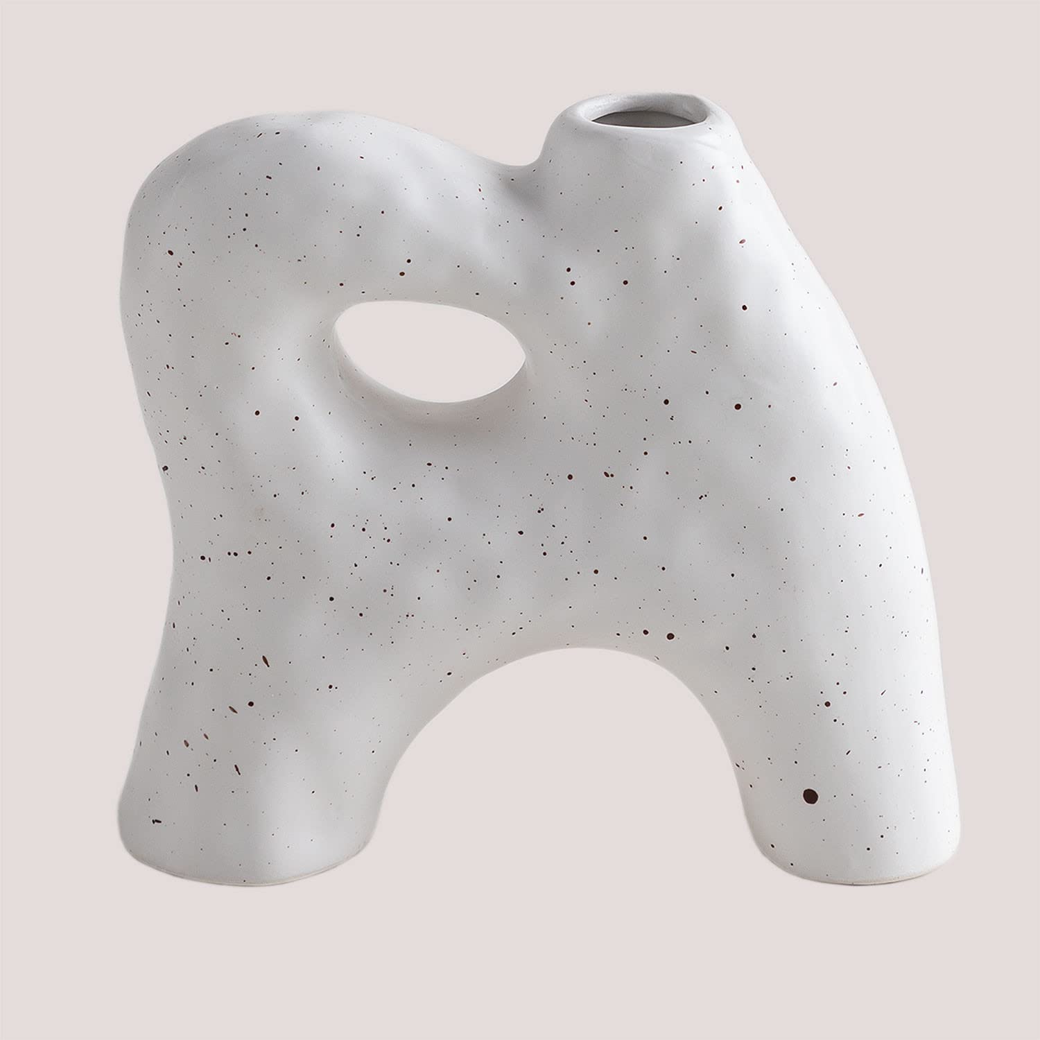 Sklum Laska vaso in ceramica bianco antico