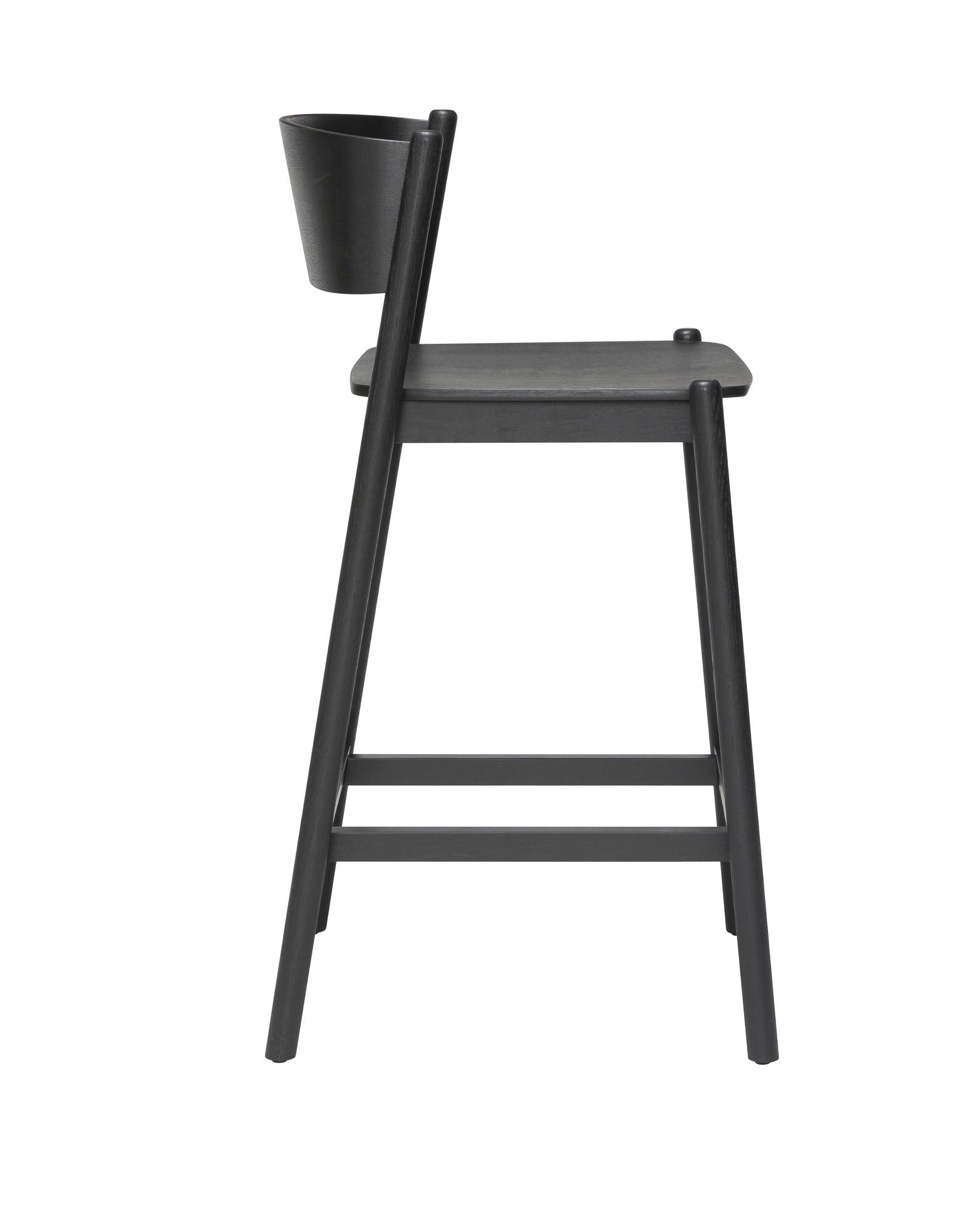 Bambua Oblique Bar Stool sgabello bar nero