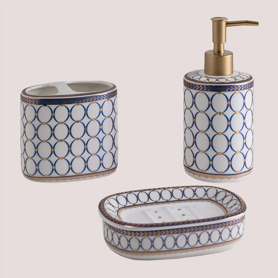 Sklum Marbella Set Bagno Ceramica Bianco Antico