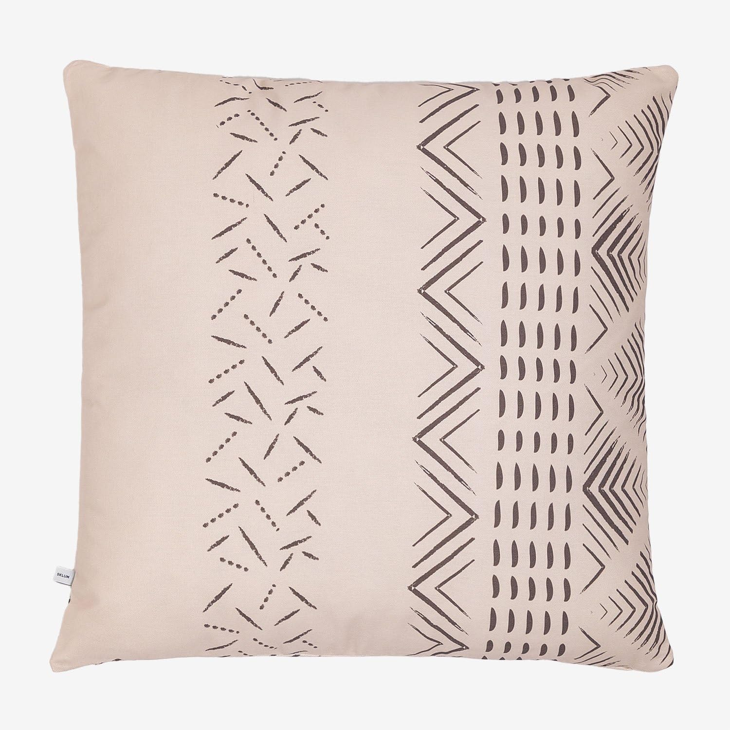 Sklum Akar Style federa cuscino 60x60 beige lino cotone