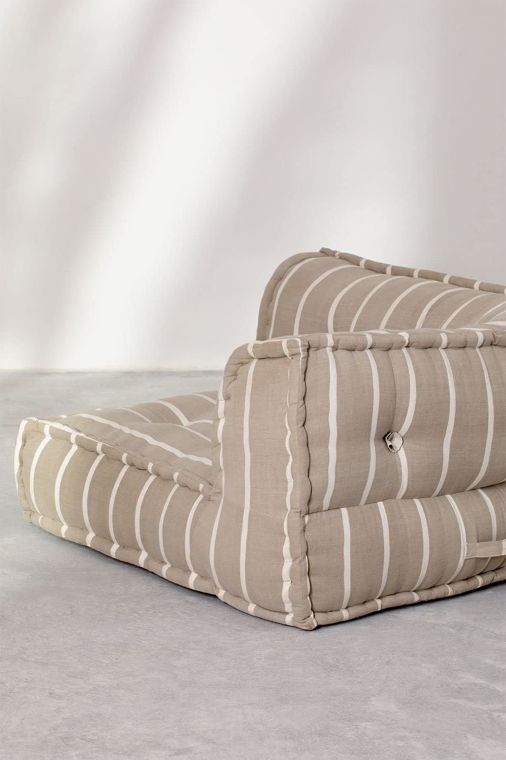 Sklum Dhel Boho pouf modulare cotone moka