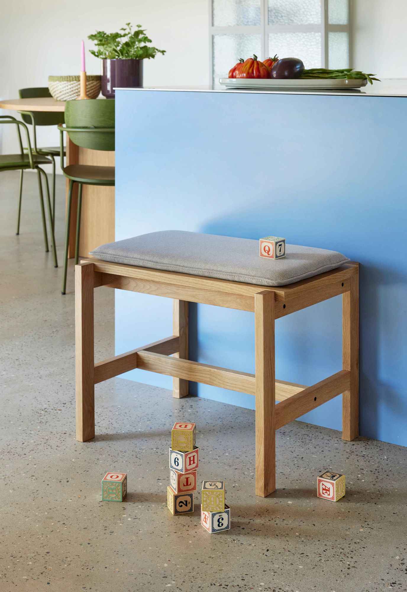 Bambua Epoch panca rovere sabbia con cuscino