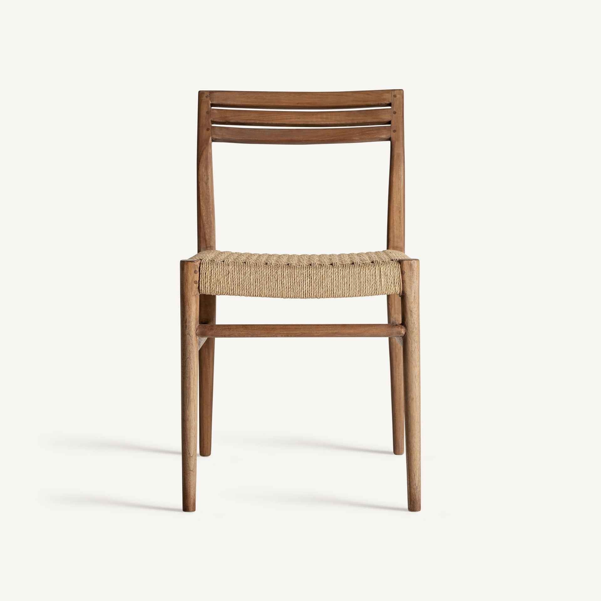 Bambua Souillac sedia pranzo teak corda