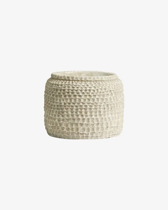 Bambua Aoba vaso cemento bianco L