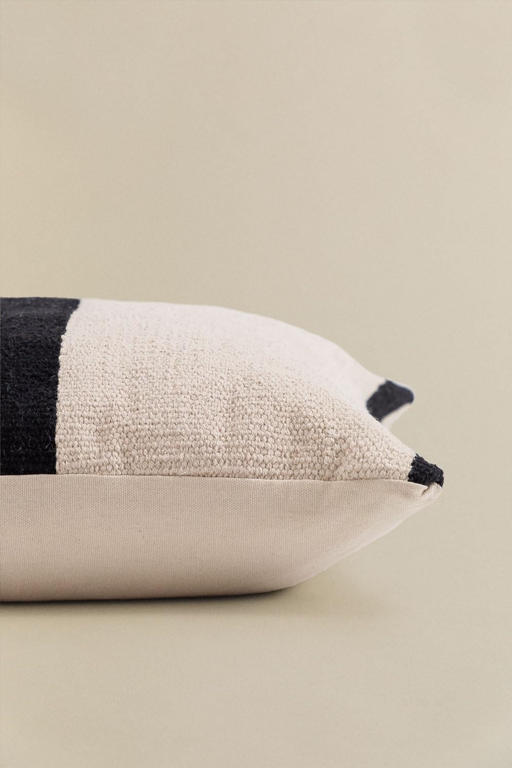 Sklum Corwin cuscino quadrato 45x45 bianco e nero cotone