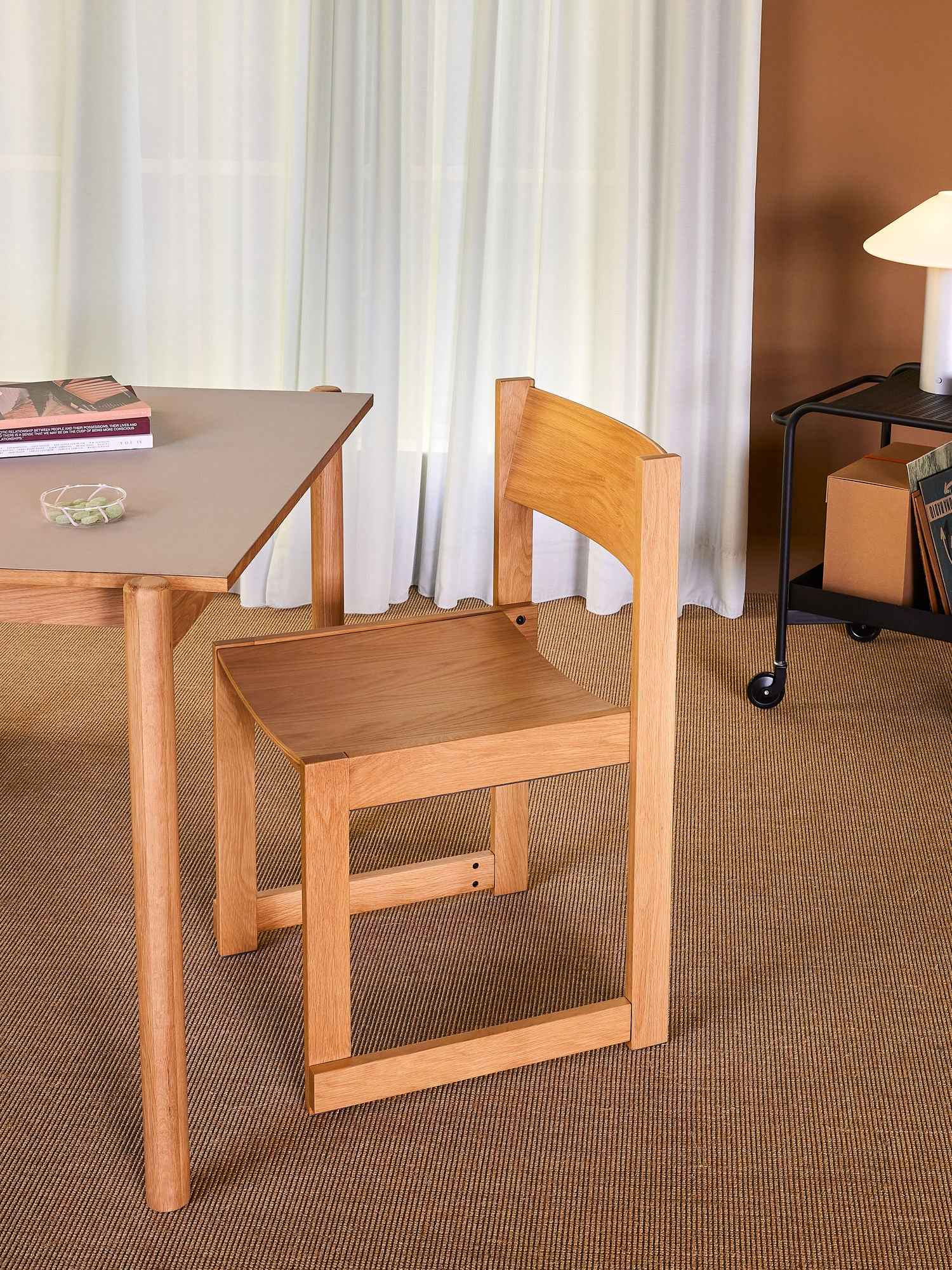 Bambua Forma Natural Sedia da Pranzo in Rovere