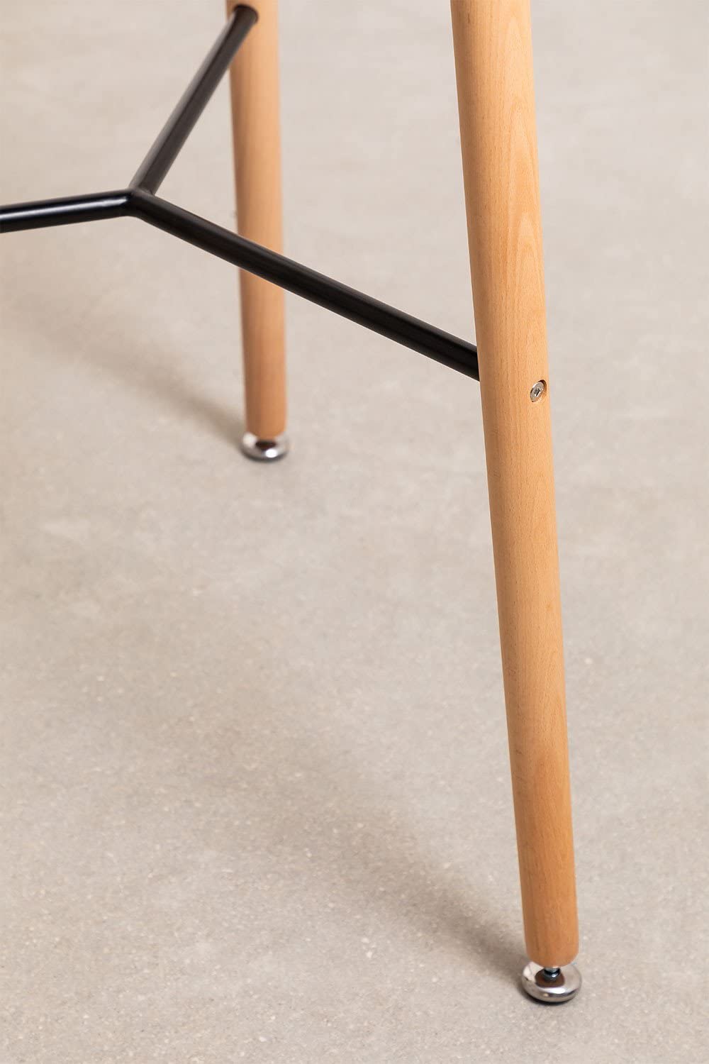 Sklum Royal Design Black&Natural tavolo alto rotondo Ø60 cm