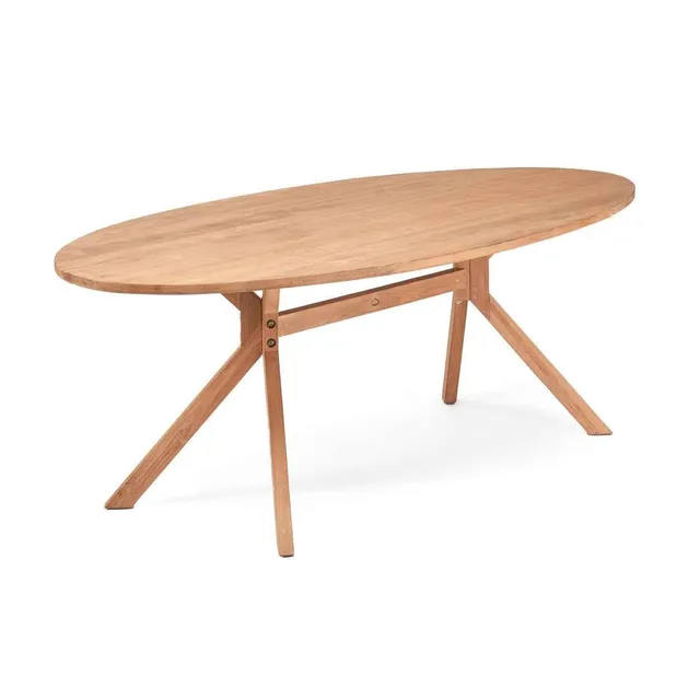 Bambua Kulala tavolo pranzo ovale teak 6 posti