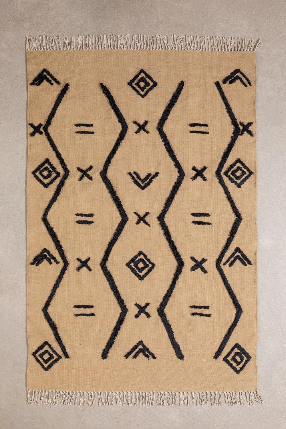 Sklum Takoma tappeto cotone 180x120 cm marrone grano