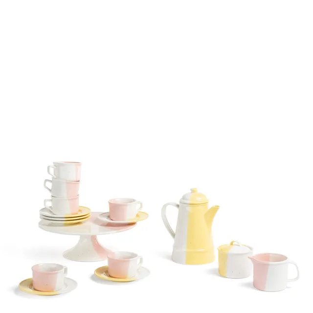 Sklum Tracya set da tè ceramica 10 pezzi colorato