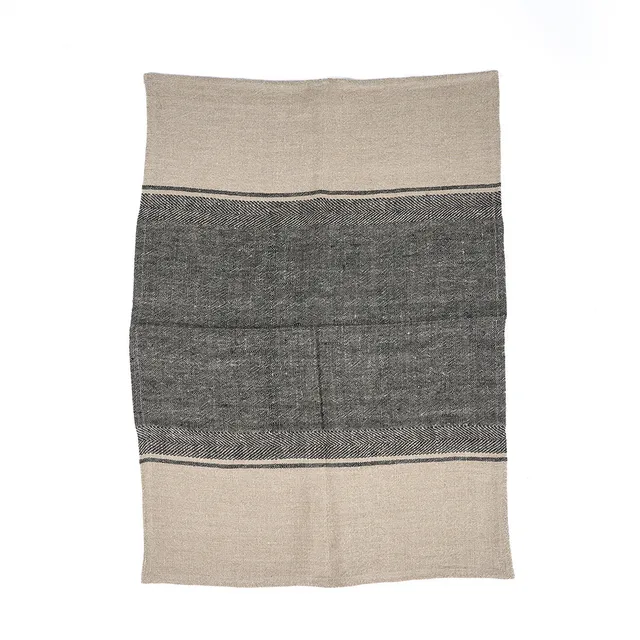Bambua The Linen Moody strofinaccio lino nero 50x70