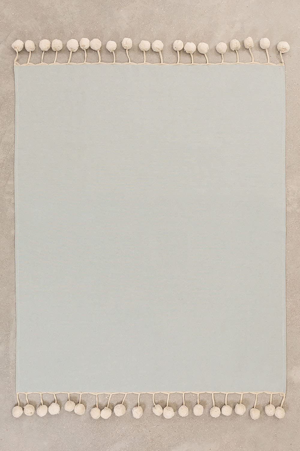 Sklum Olis plaid cotone blu nebbia 163x122 cm