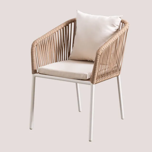 Sklum Arhiza Classic 4 Sedie Giardino Beige Corda