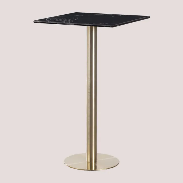 Sklum Cosmopolitan Tavolo Bar 60x60 cm Marmo Champagne