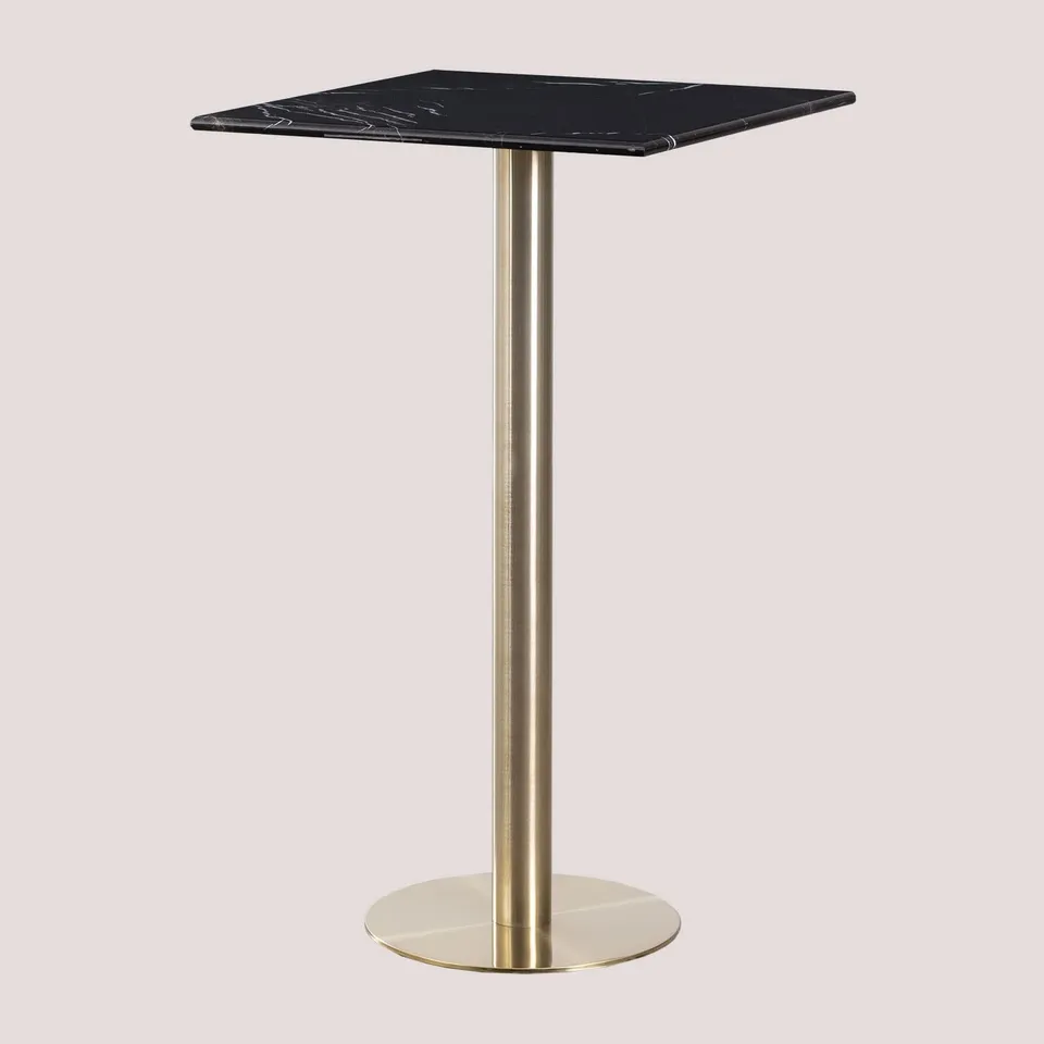 Sklum Cosmopolitan Tavolo Bar 60x60 cm Marmo Champagne