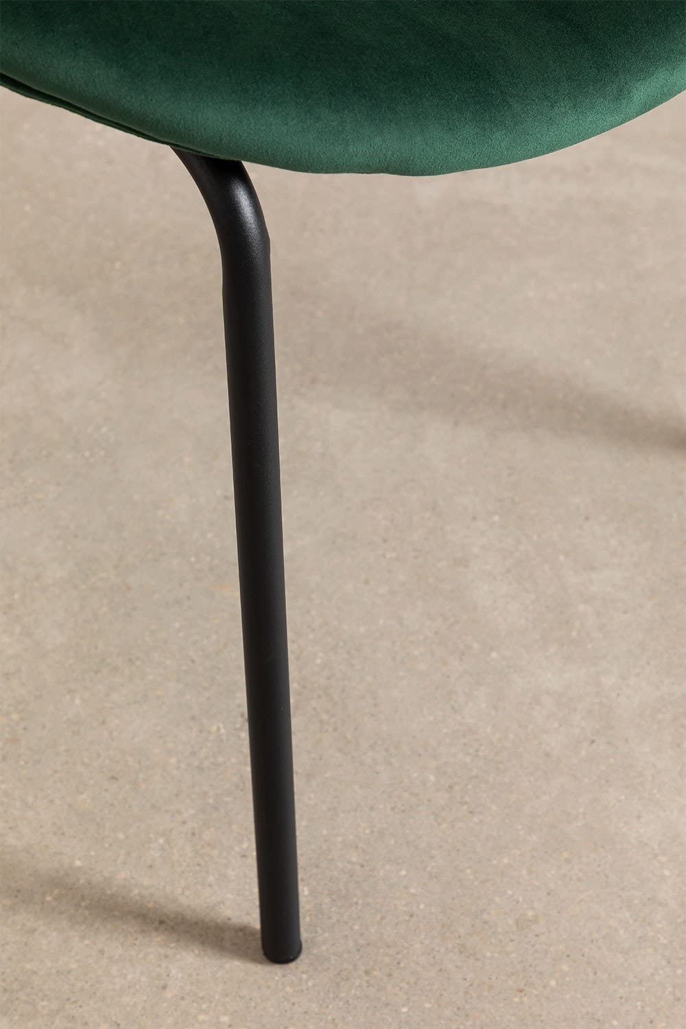 Sklum Fior sedia da pranzo velluto verde jungle