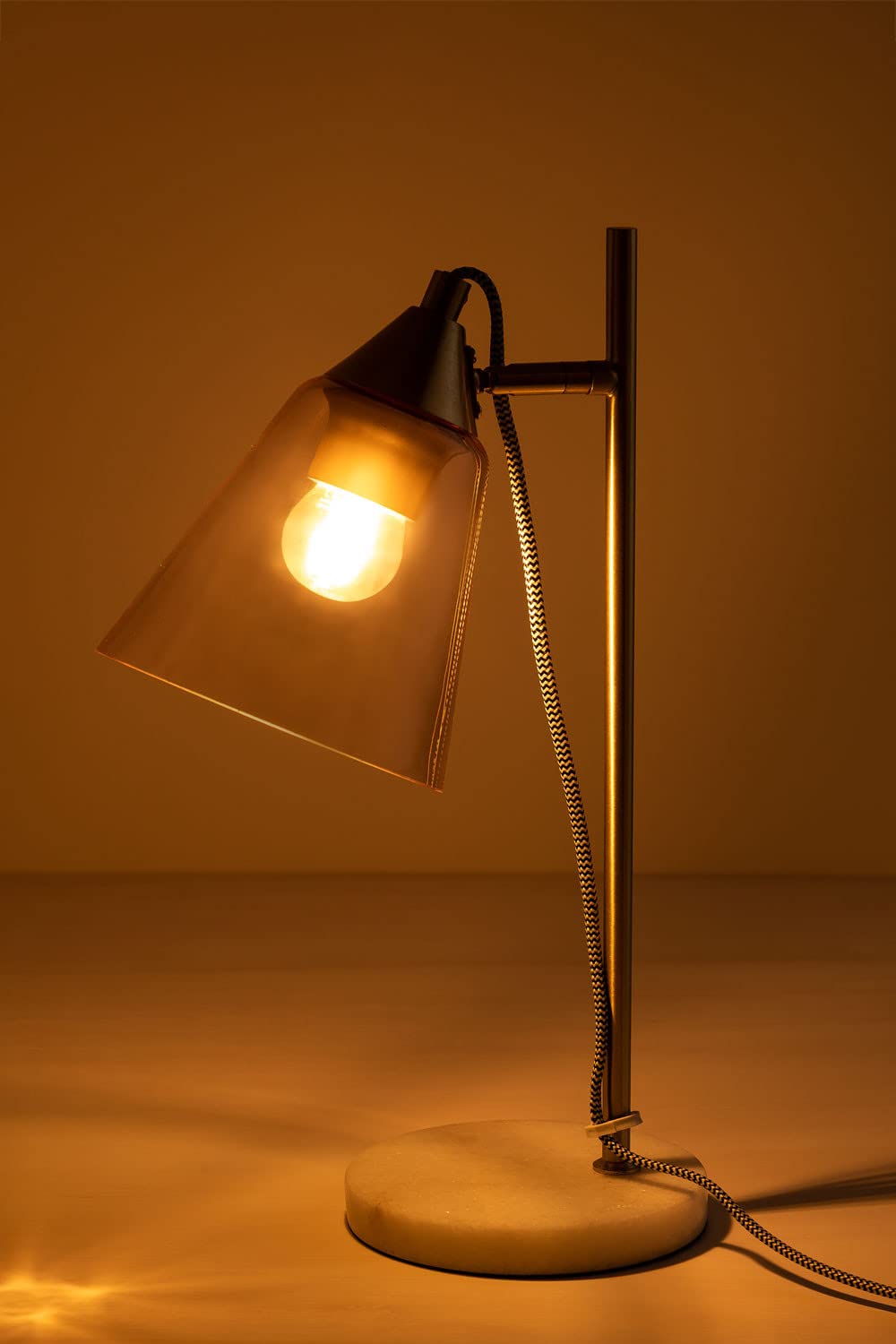 Sklum Meuris lampada da tavolo in marmo e vetro