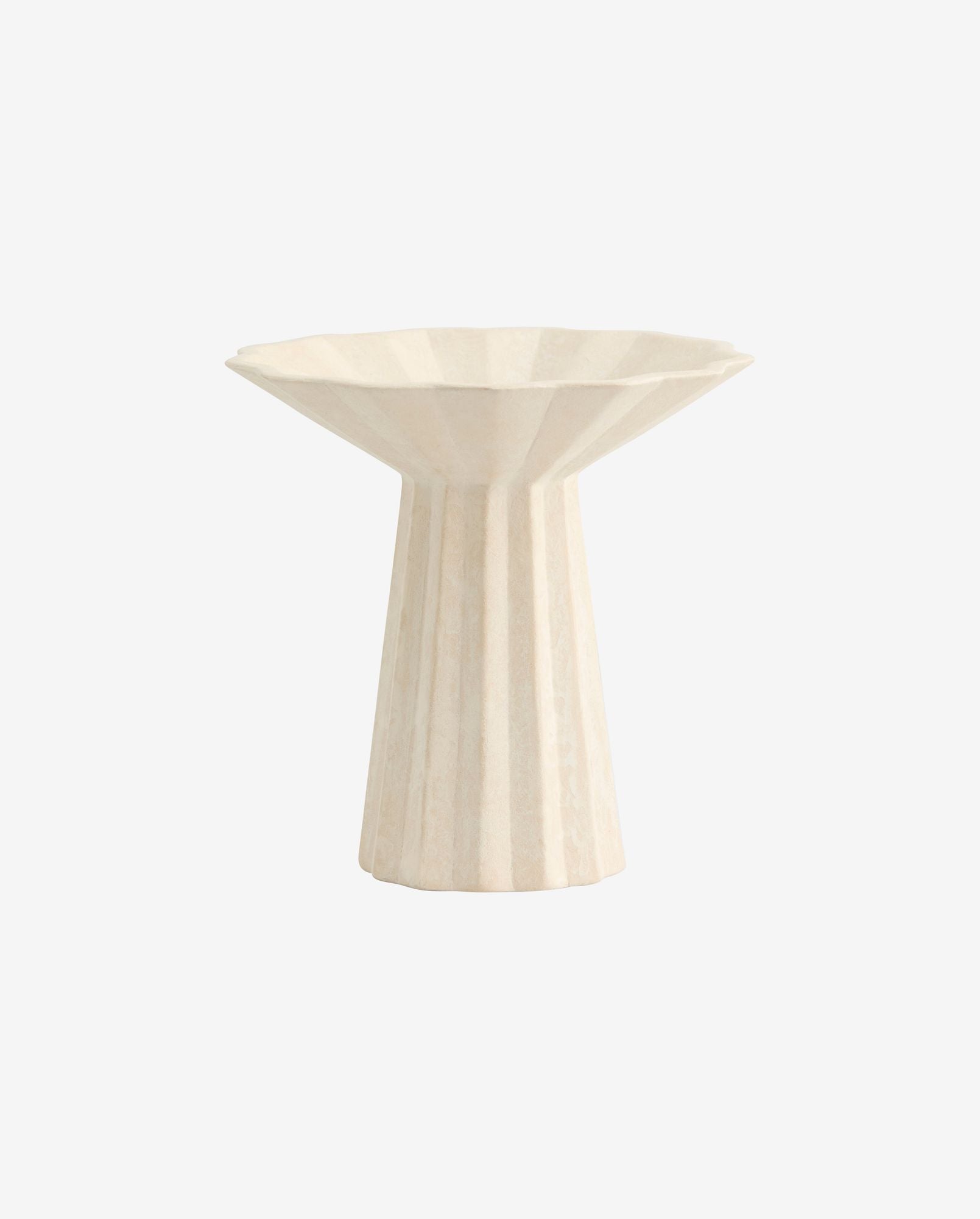 Bambua Minu Vaso in Ceramica Avorio S