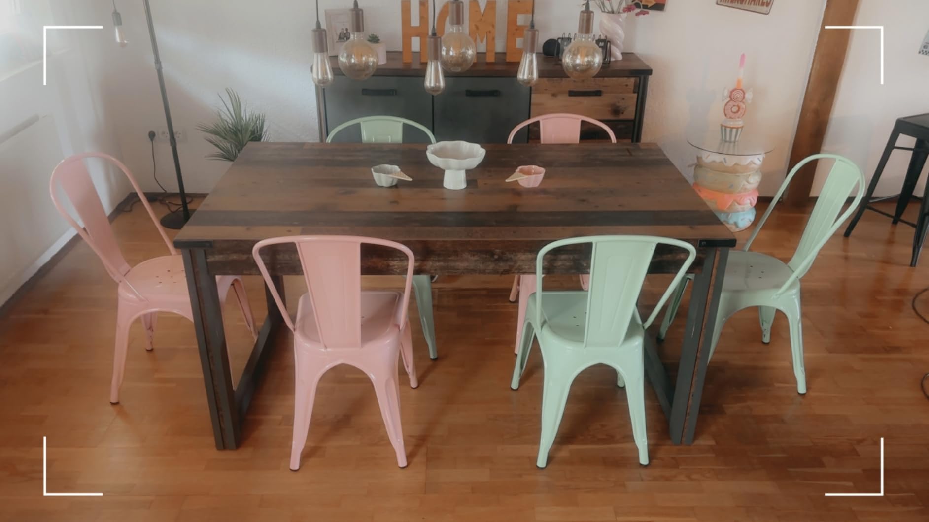 Sklum LIX sedia impilabile sala da pranzo industrial