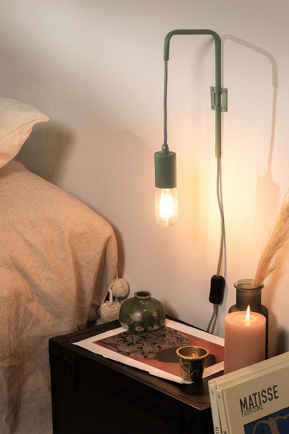 Sklum Alli Lampada da Parete Acciaio Celadon
