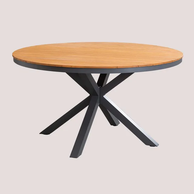 Sklum Archer tavolo giardino rotondo antracite Ø140 cm