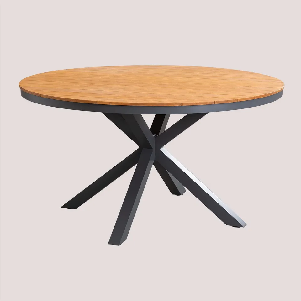 Sklum Archer tavolo giardino rotondo antracite Ø140 cm