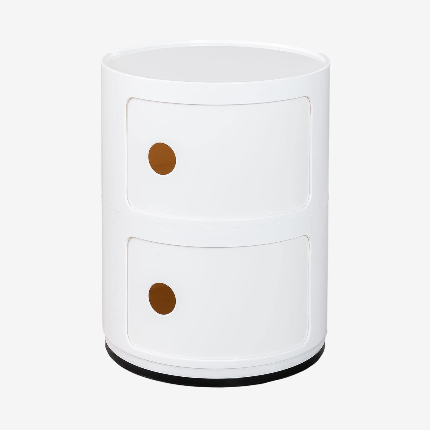 Sklum Babel Comodino Tondo Ø32 cm Bianco Antico
