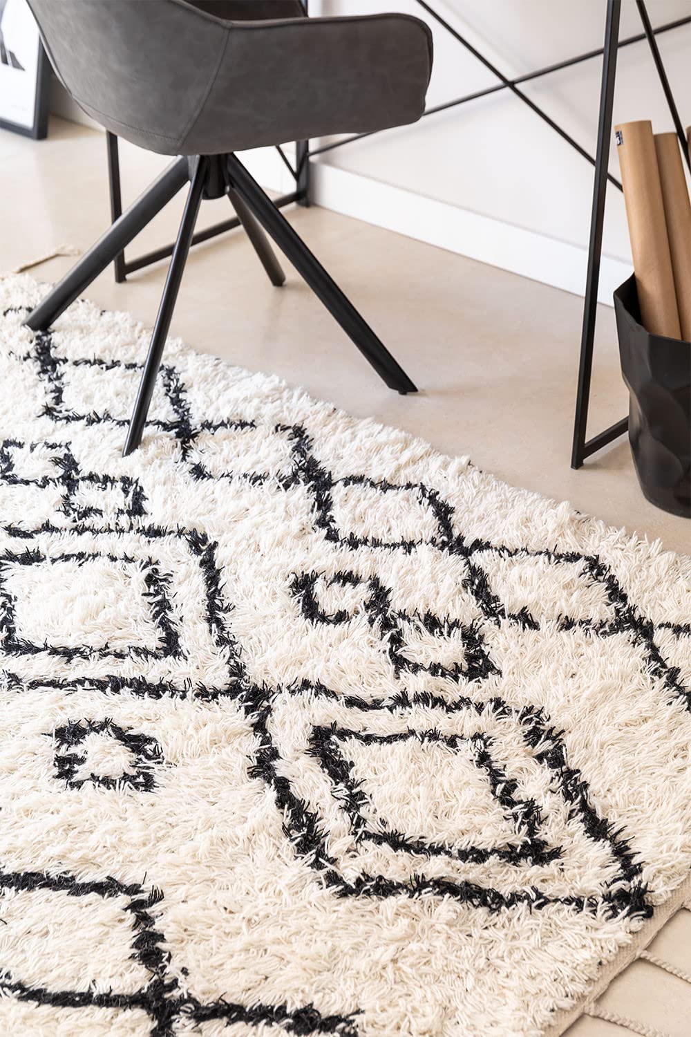 Sklum Elo tappeto lana beige crema 205x125 cm