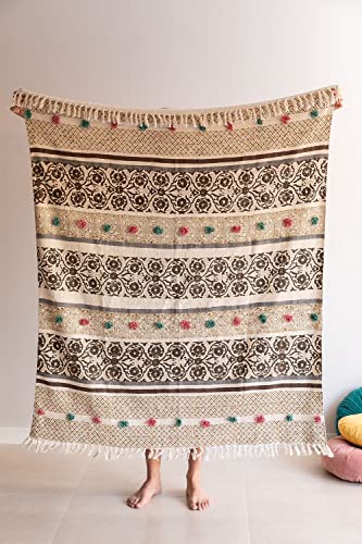 Sklum Betsi Plaid Coperta Cotone Multicolor 126x150 cm