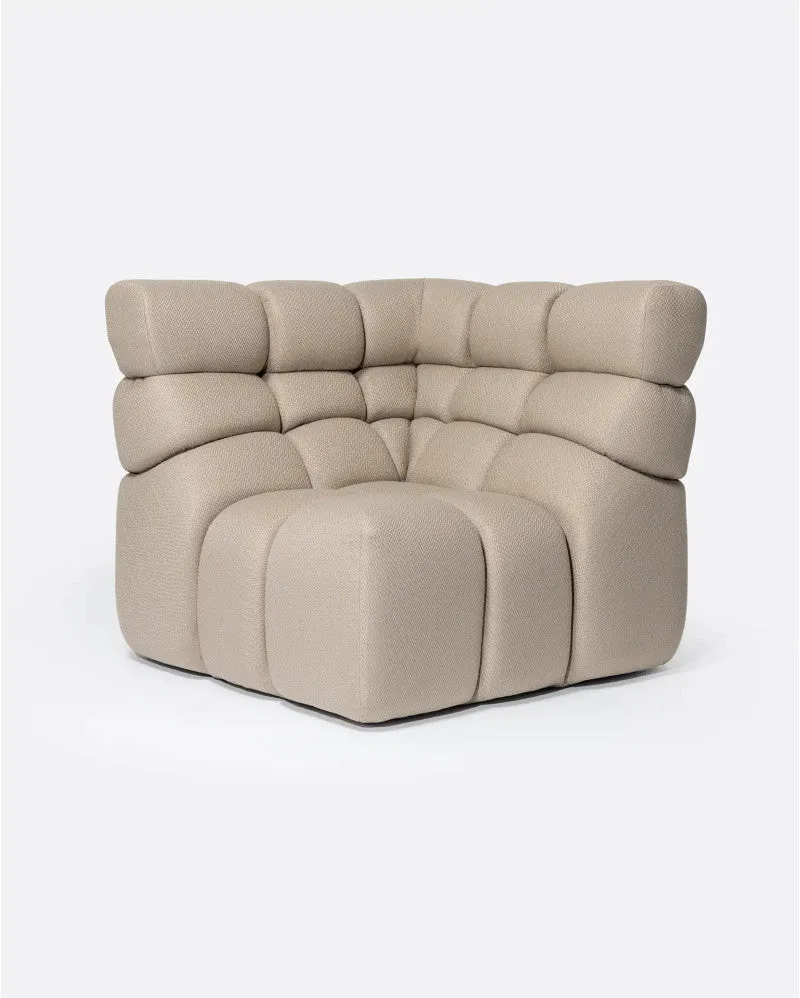 Bambua Chopin divano angolare outdoor sabbia