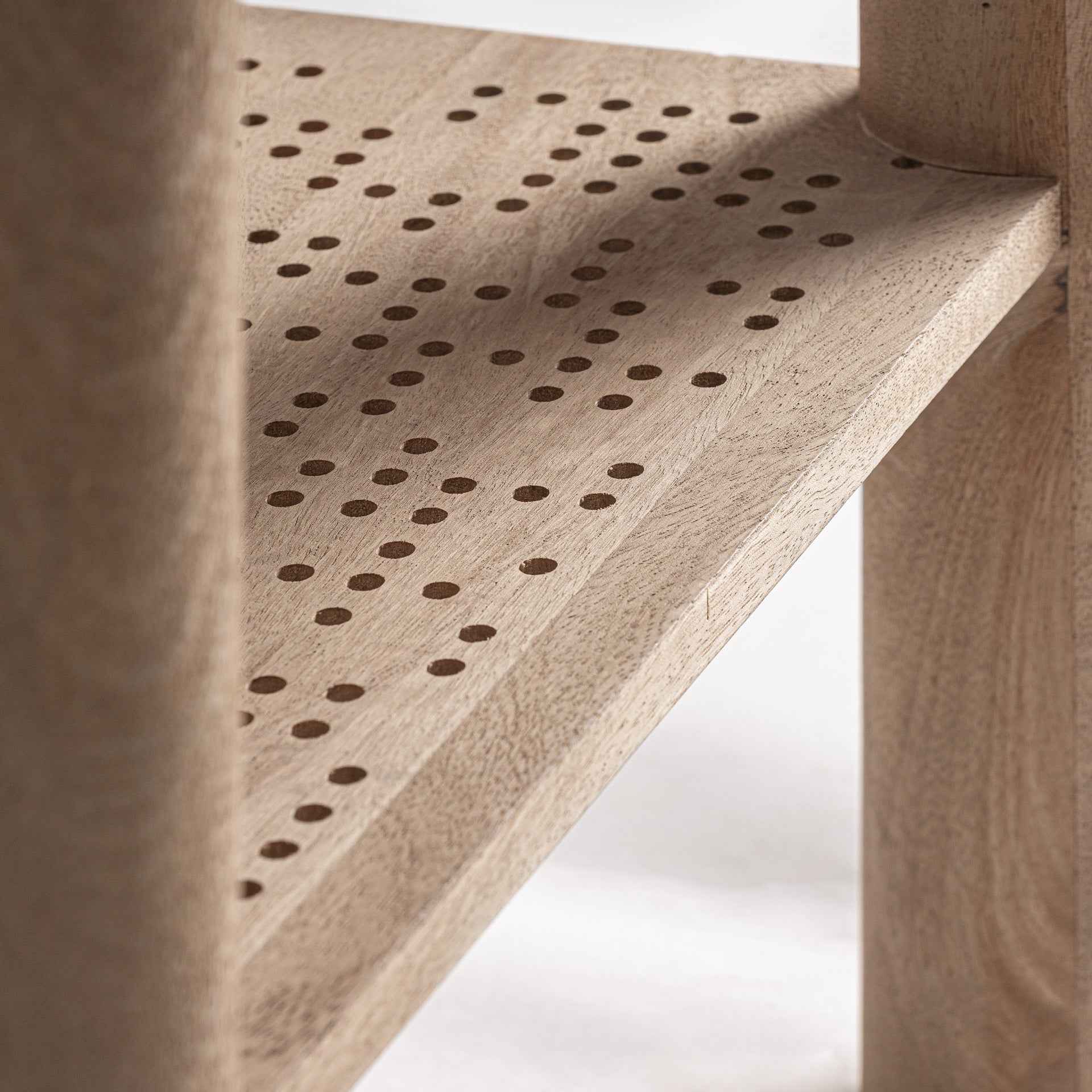 Bambua Jacquard tavolino caffè marmo legno mango e rattan