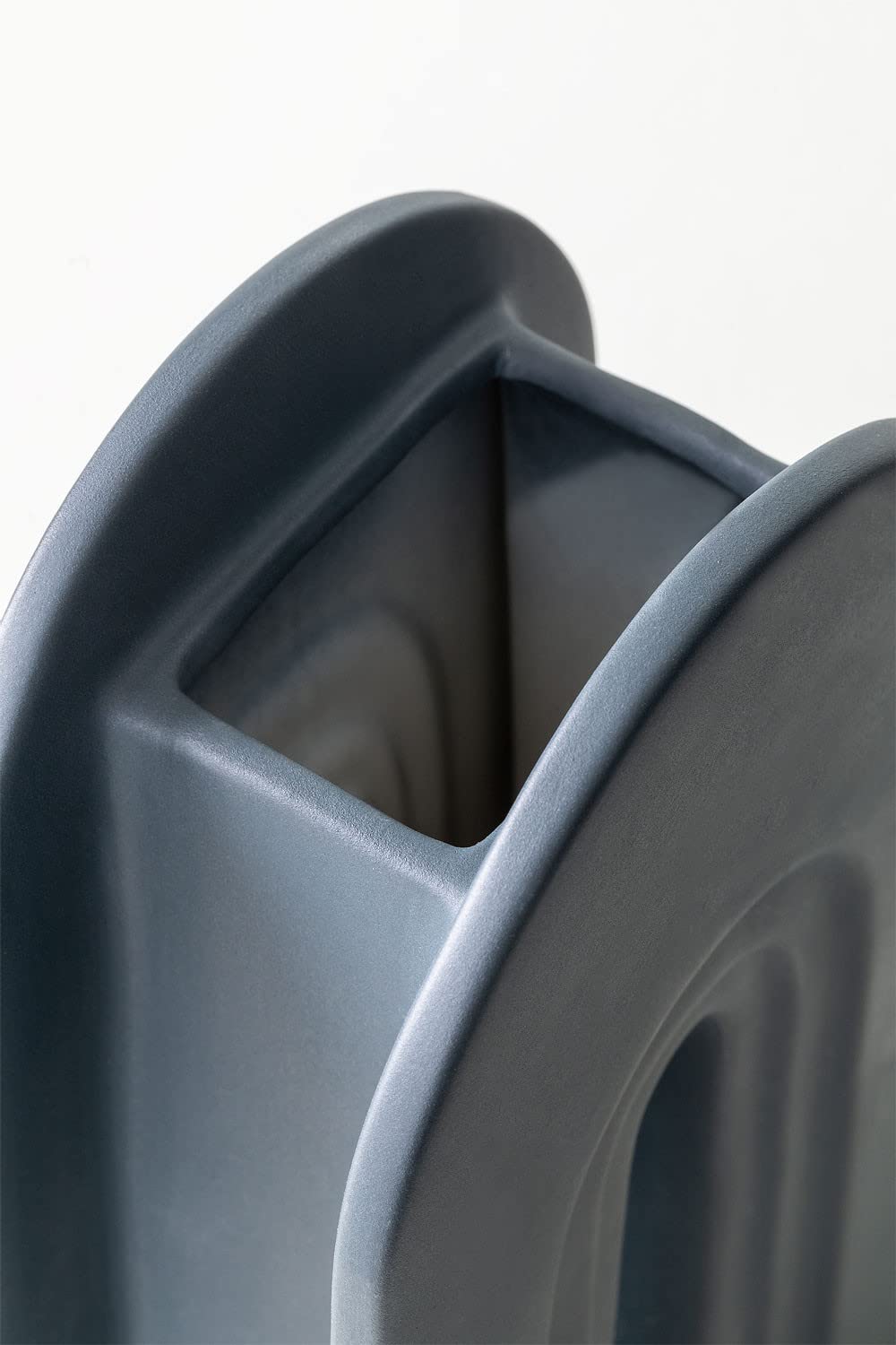 Sklum Lernig vaso in ceramica blu turchese h 26,5 cm