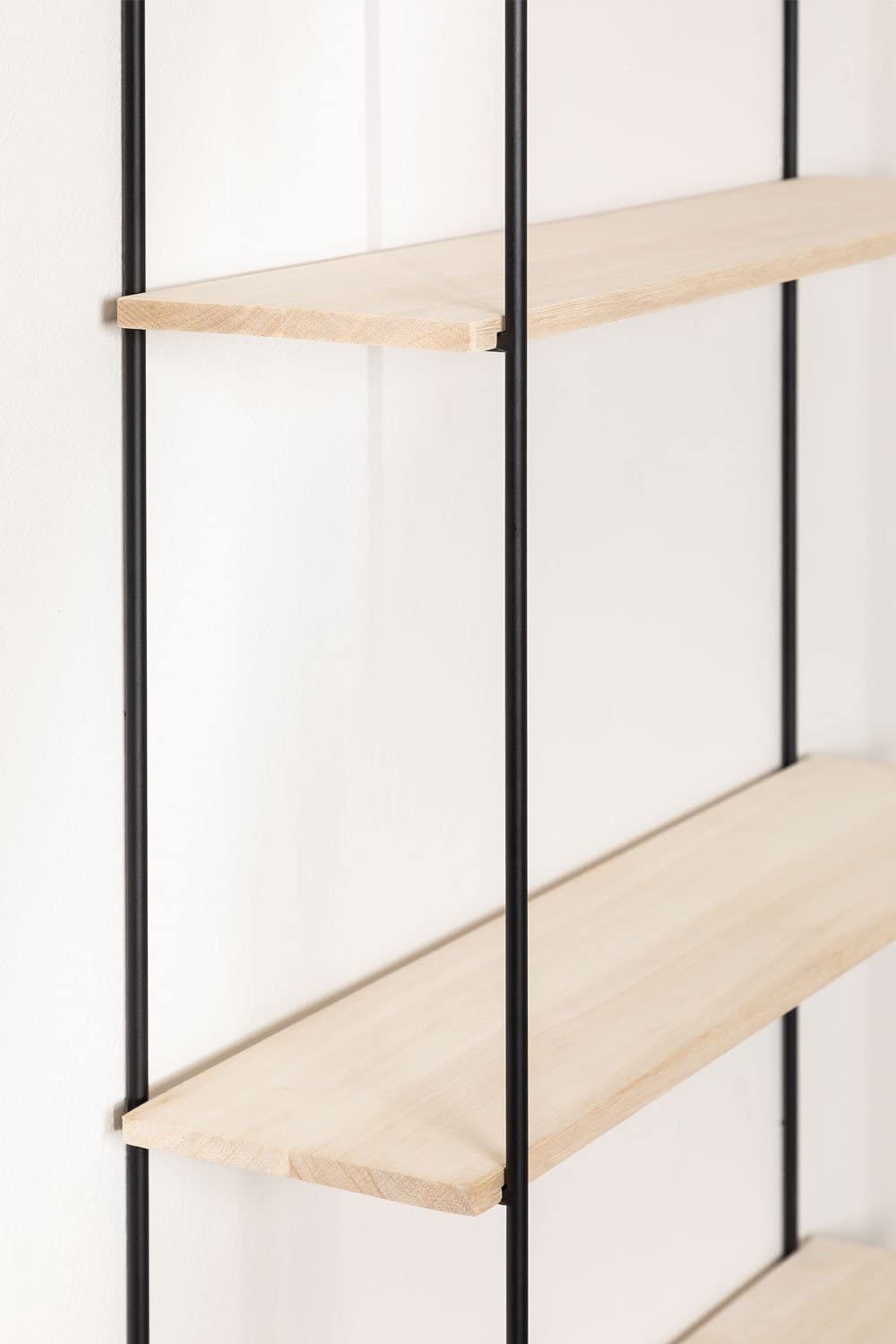 Sklum Arison Scaffale a Muro Legno e Ferro 65x17 cm