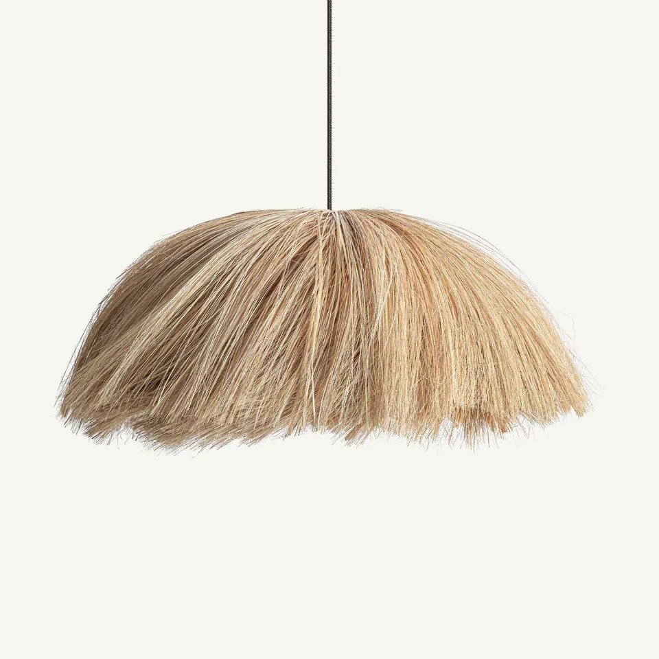 Bambua Shima lampadario a sospensione fibre naturali rattan