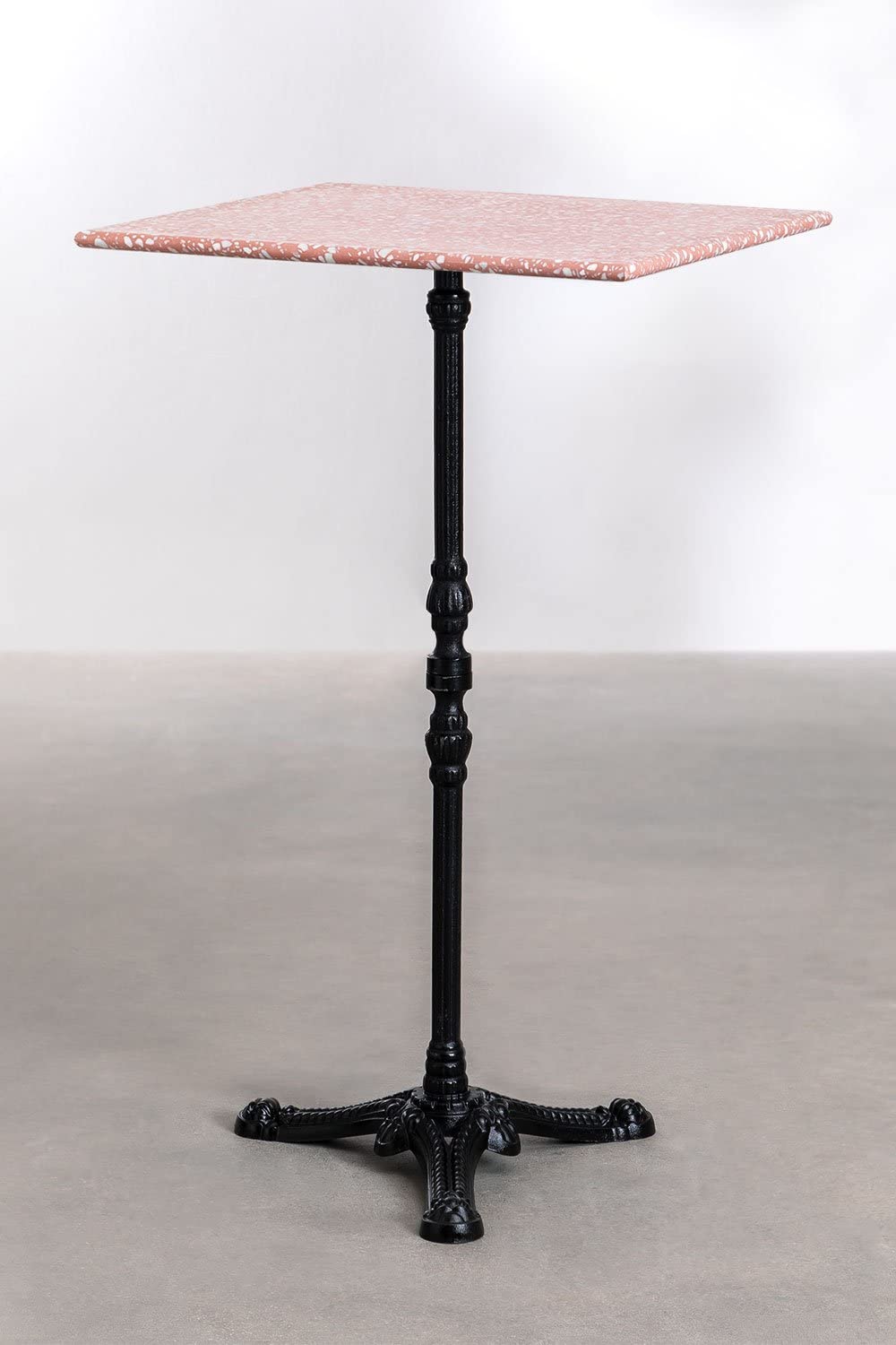 Sklum Vertuo tavolo alto bar terrazzo nero quadrato 60 cm