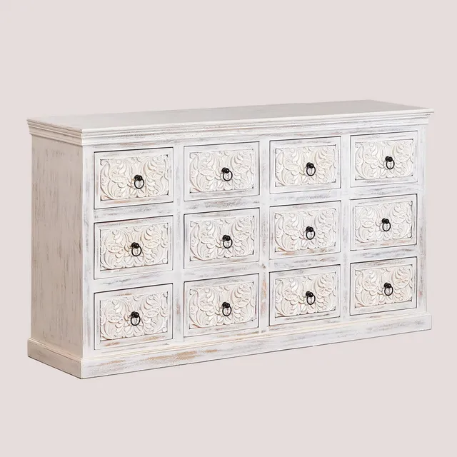 Sklum Baran credenza bianco vintage 154,5 cm mango