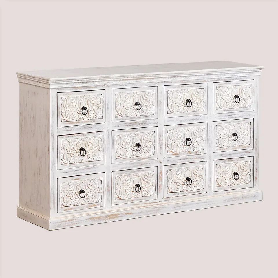 Sklum Baran credenza bianco vintage 154,5 cm mango
