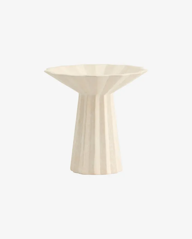 Bambua Minu Vaso in Ceramica Avorio S