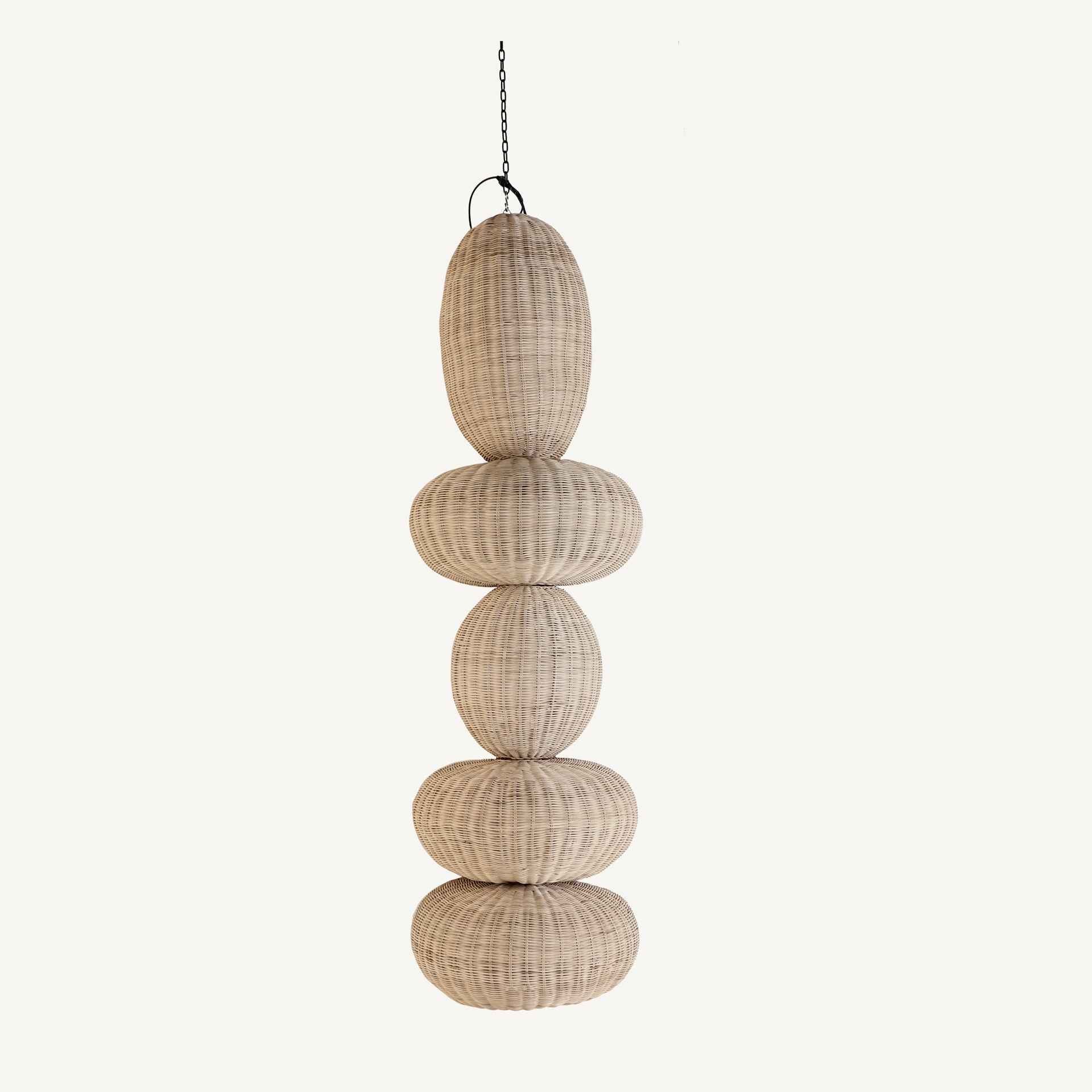 Bambua Tekax lampadario sospensione rattan