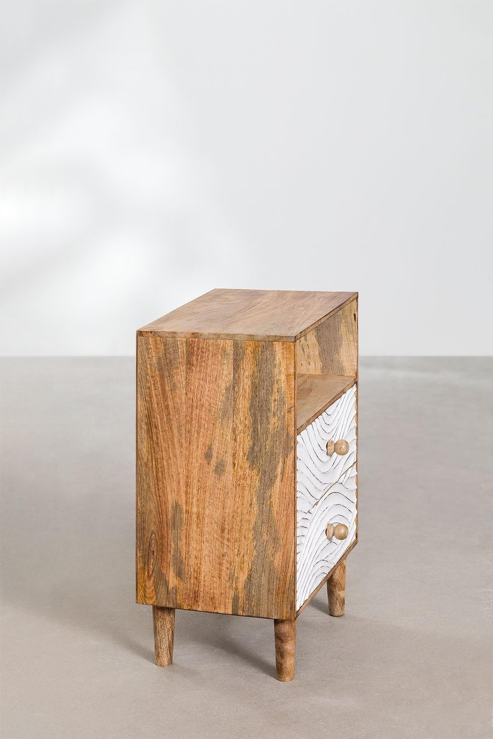 Sklum Myanna comodino legno mango 2 cassetti 56 cm