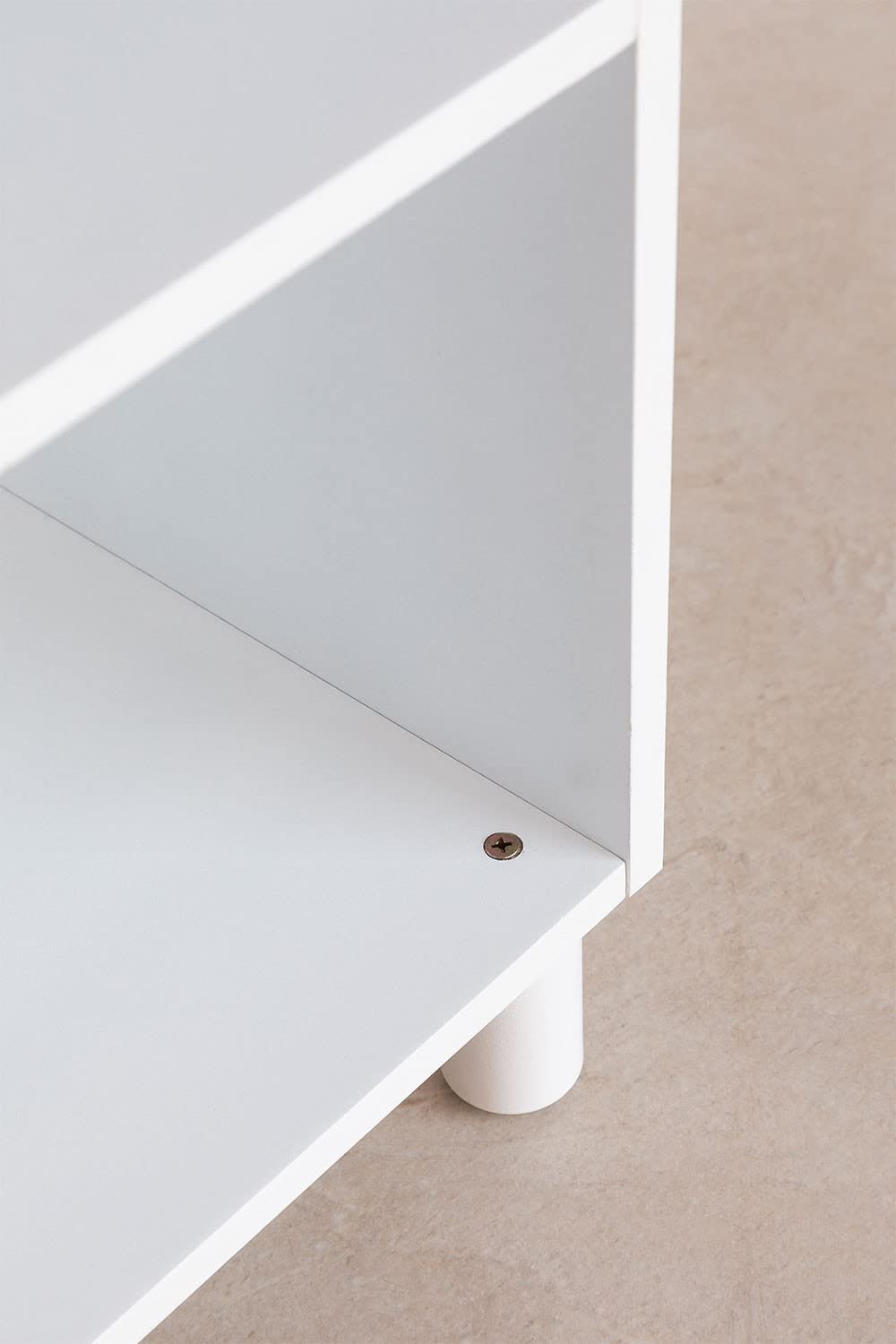 Sklum Moam Comodino in Legno di Pino Bianco 35 cm
