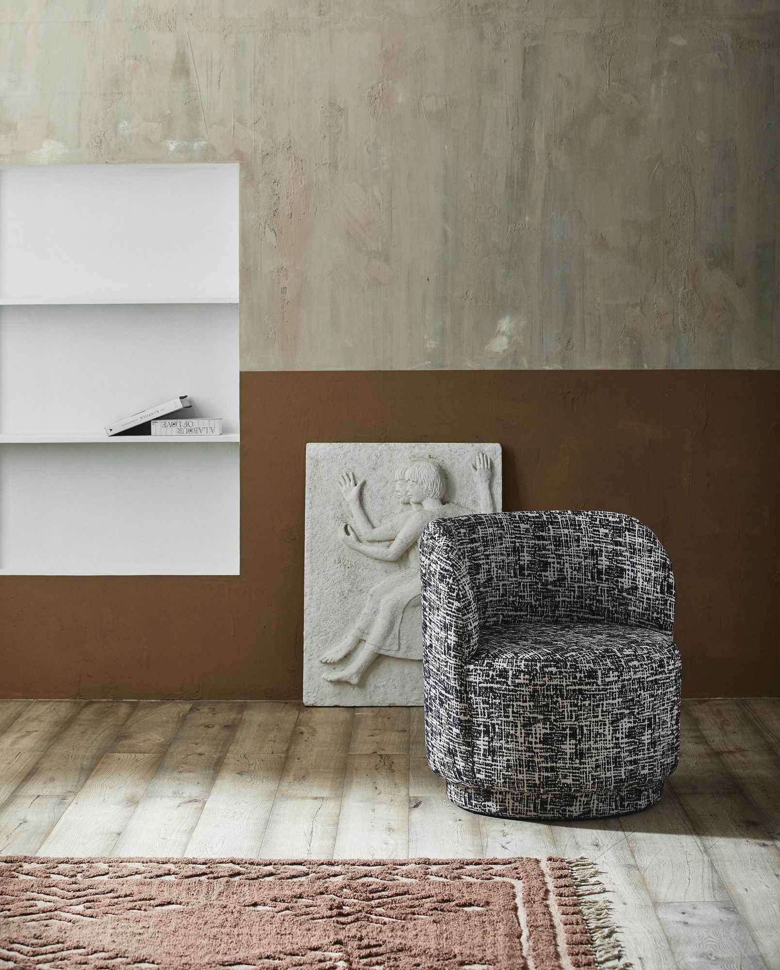 Bambua Marla tappeto lana 200x290 ruggine