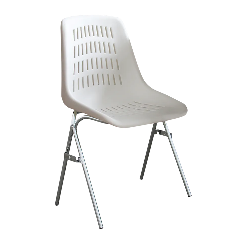 OMSI D6 sedia collettività 4 gambe con scrittoio