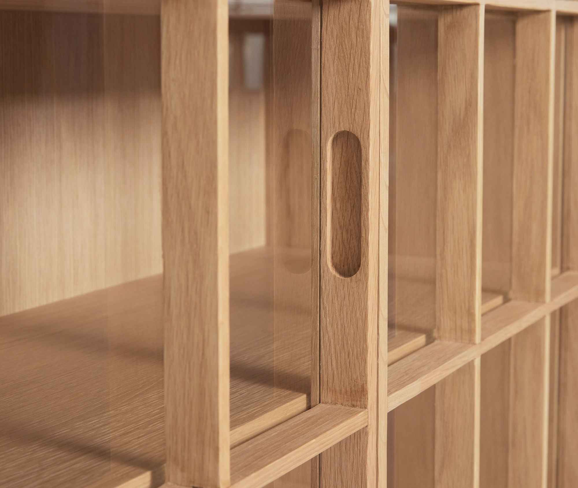 Bambua Shoji Wide Mobile Contenitore Naturale 100x35x90