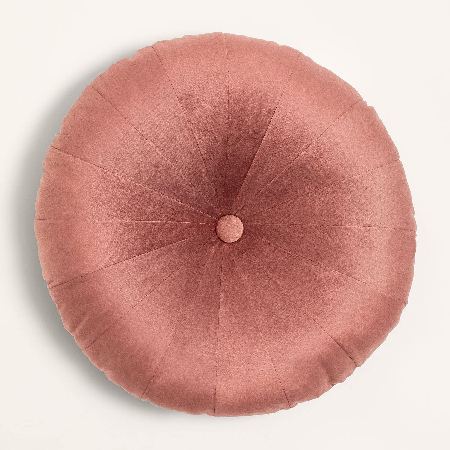 Sklum Kumba cuscino rotondo velluto peonia Ø38 cm