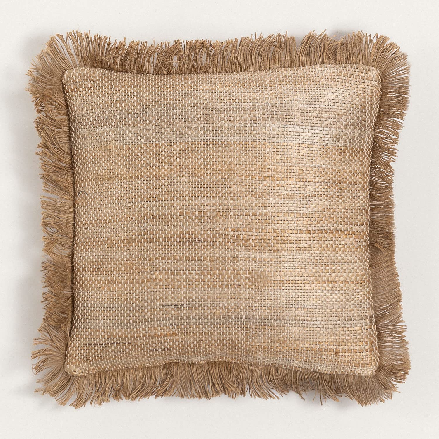 Sklum Freitas cuscino quadrato juta 40x40 cm con frange