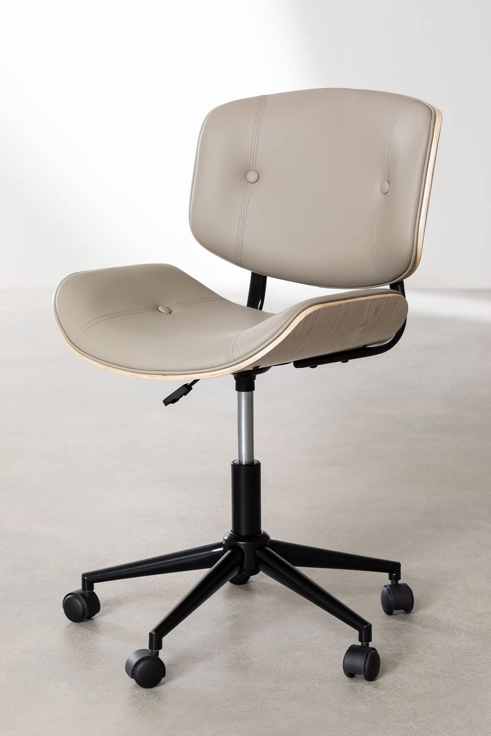 Sklum Amiel sedia ufficio similpelle grigio talpa
